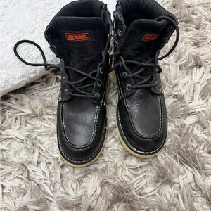 Harley-Davidson Black and Orange Footwear